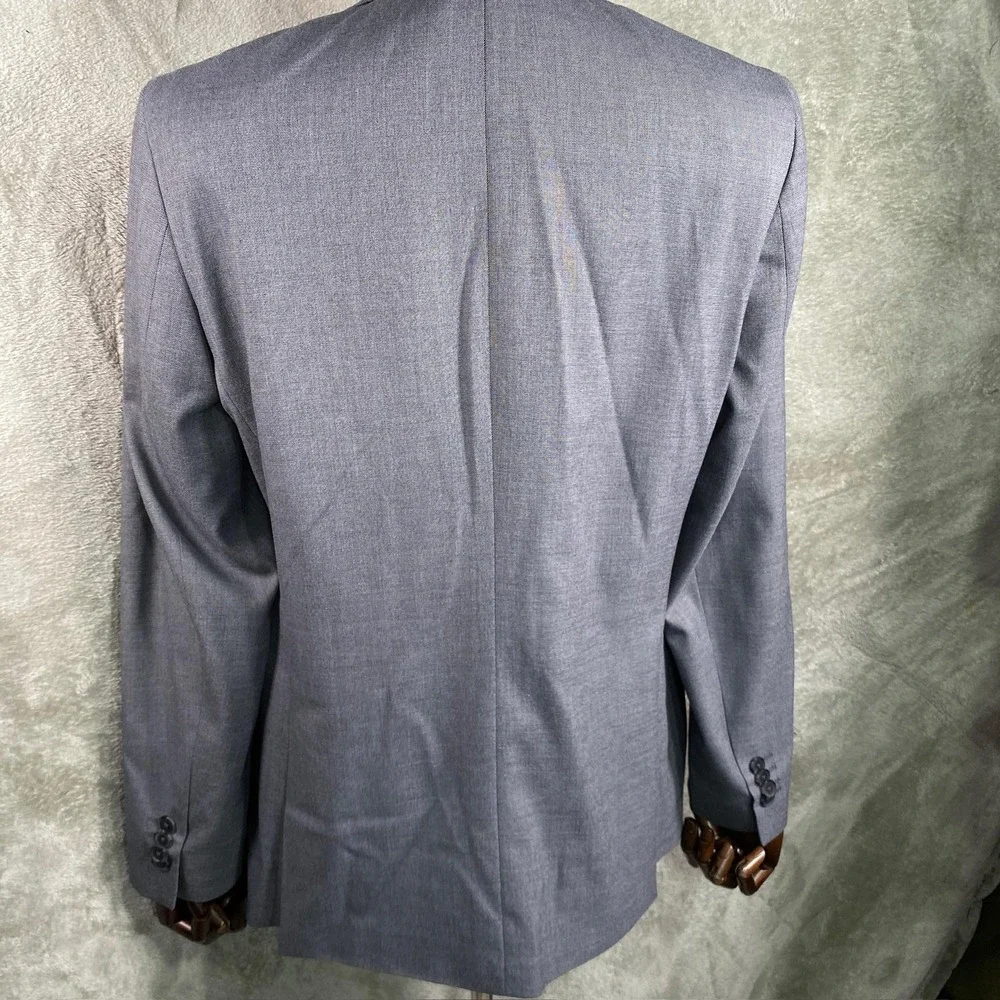 Banana Republic Jacket Mens 40R Gray Slim Fit Sharkskin Blazer Sport‎ Coat Suit
